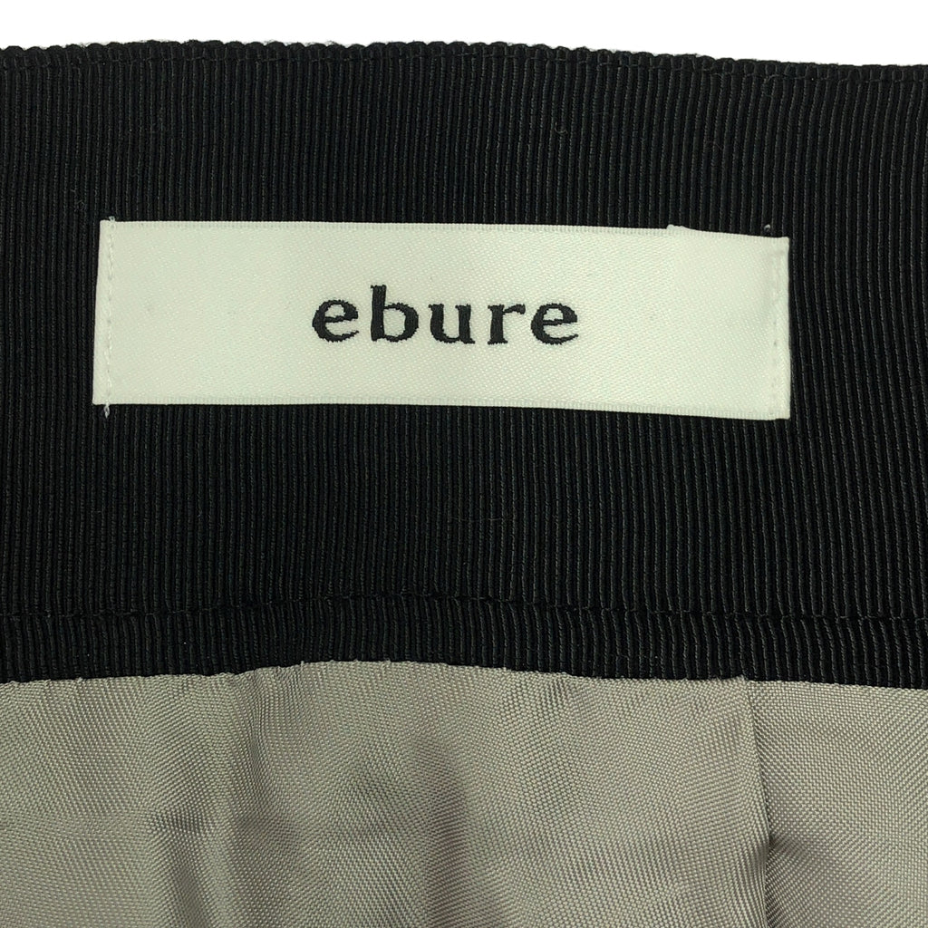 ebure / 에불 | 시어 코튼 아코디언 플리츠 스커트 | 36 | 블랙 / 그레이 | 여성