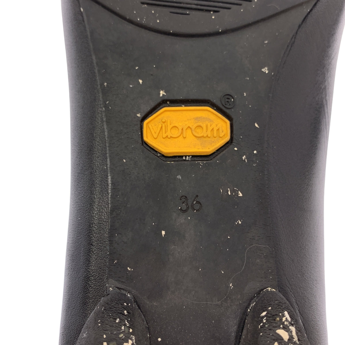 SHISEI / 시세이 | Vibram / 비브람 구두창 가죽 포인티드 투 플랫 슈즈 | 36 |