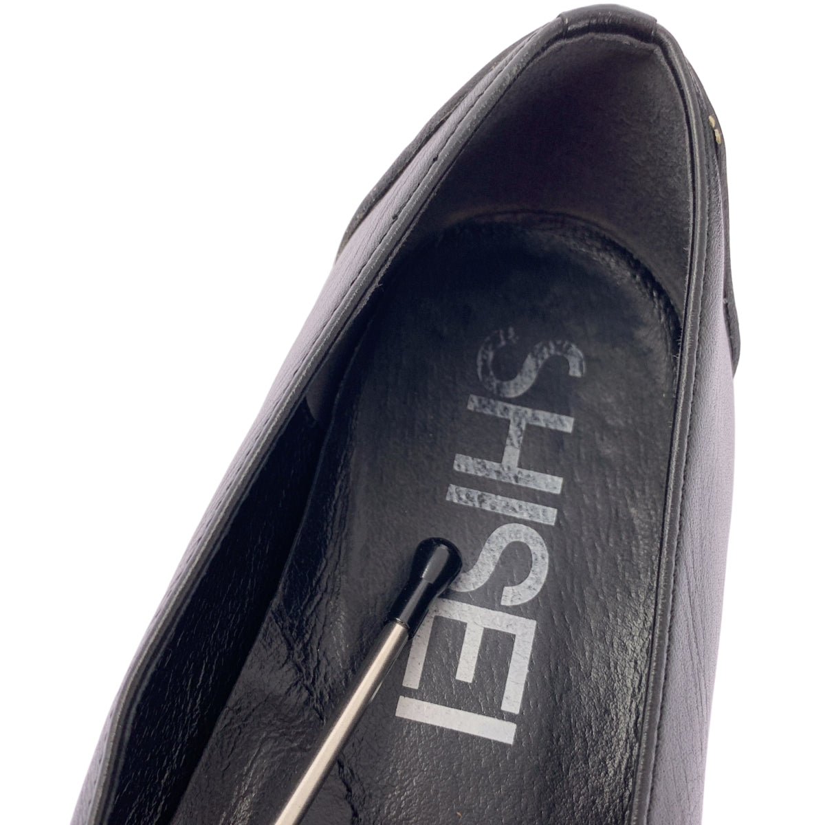 SHISEI / 시세이 | Vibram / 비브람 구두창 가죽 포인티드 투 플랫 슈즈 | 36 |