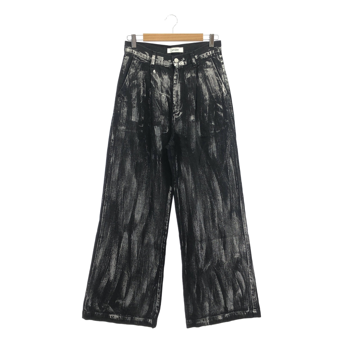 selle glant / 셀레그란트 | 실버 페인트 데님 팬츠 | M | 블랙 | 남성
