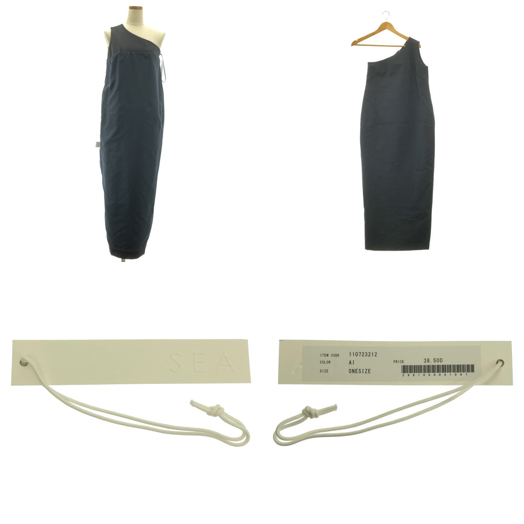 SEA / シー | ダブルフェイス ワンショルダー ドレス ワンピース / 総裏地 | one size | レディース