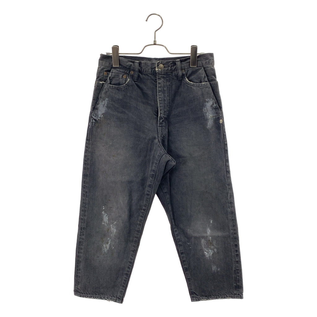 MIHARA YASUHIRO / ミハラヤスヒロ | ペイント加工 クロップド デニムパンツ | S | レディース