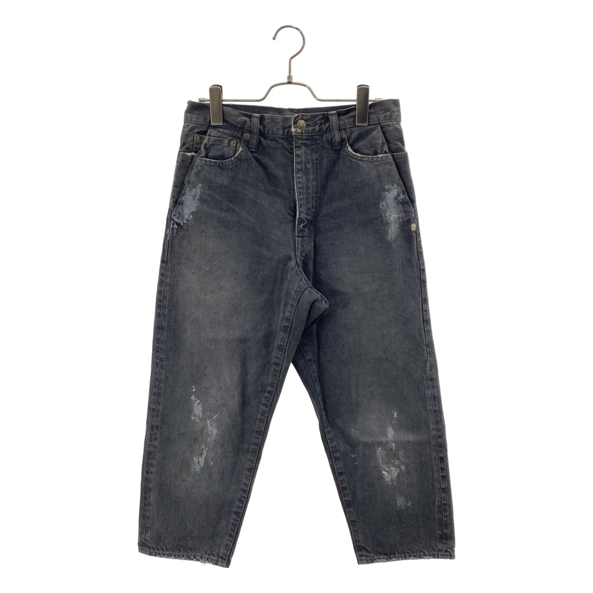 MIHARA YASUHIRO / 미하라야스히로 | 페인트 가공 크롭드 데님 팬츠 | S |