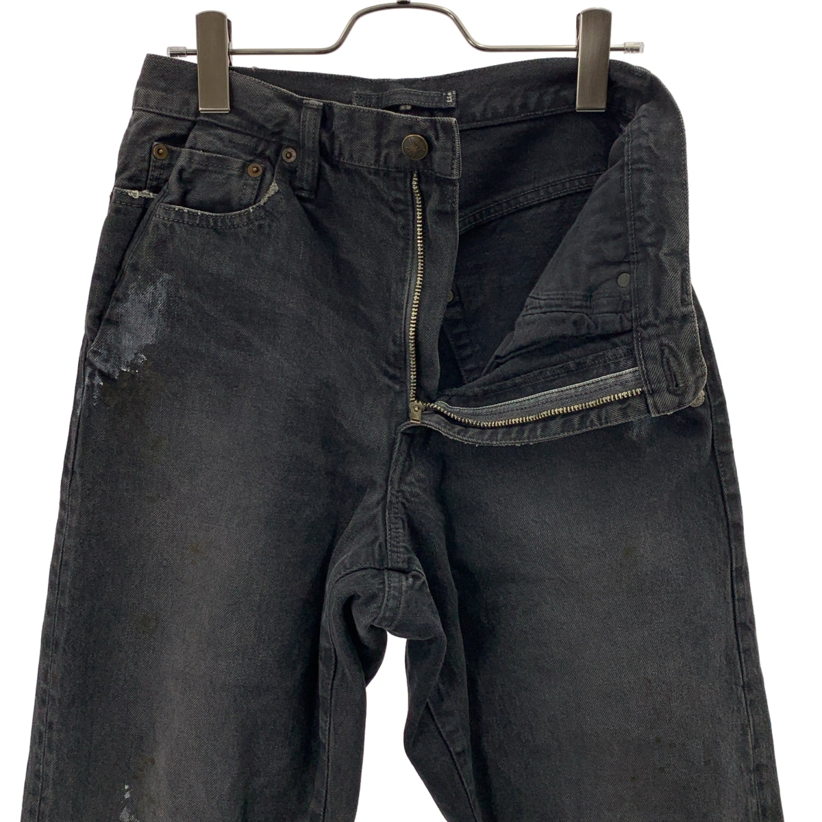 MIHARA YASUHIRO / 미하라야스히로 | 페인트 가공 크롭드 데님 팬츠 | S |