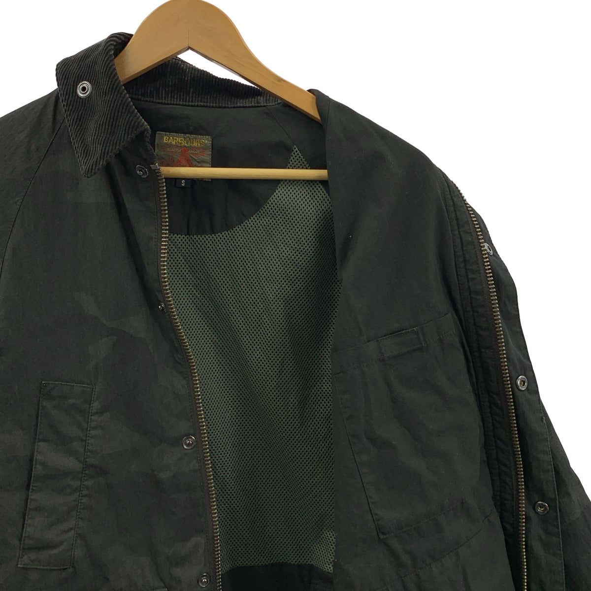 Barbour / 바부아 | SOUTH SHIELD / CAMO 카모후라 비데일 코튼 나일론 크로스 재킷 | S | 남성