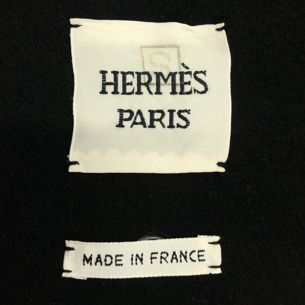 【미품】 HERMES / 헤르메스 | 가죽 벨트 캐시미어 드레이프 코트 | 34 | 블랙 | 여성