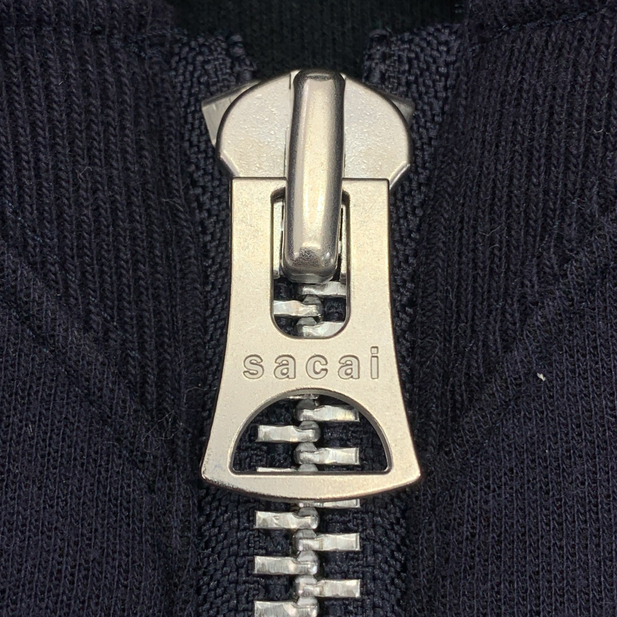 sacai / サカイ | 2022SS | ドッキング スウェット MA-1 ジップアップ パーカー | 3 | ネイビー / オリーブ | メンズ