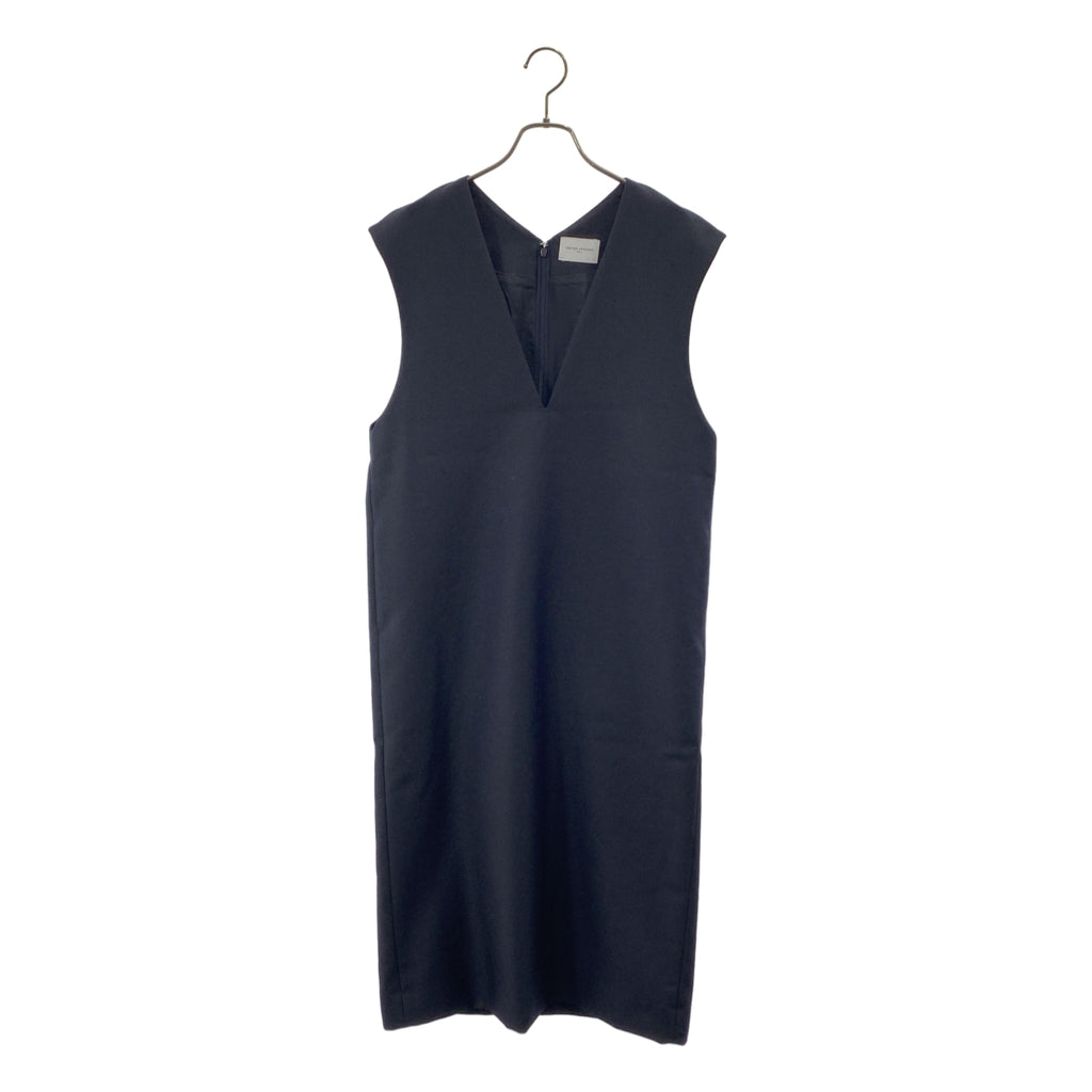 【成色極佳】UNITED ARROWS | 女士百褶背帶裙 | 尺寸 38 | 海軍藍