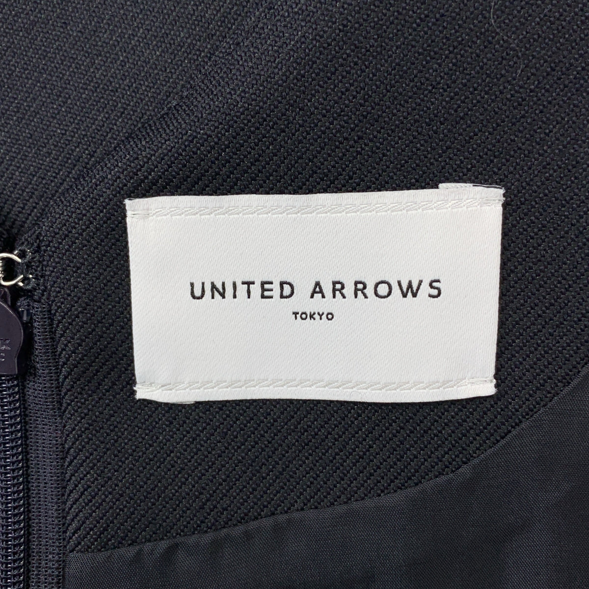【成色極佳】UNITED ARROWS | 女士百褶背帶裙 | 尺寸 38 | 海軍藍
