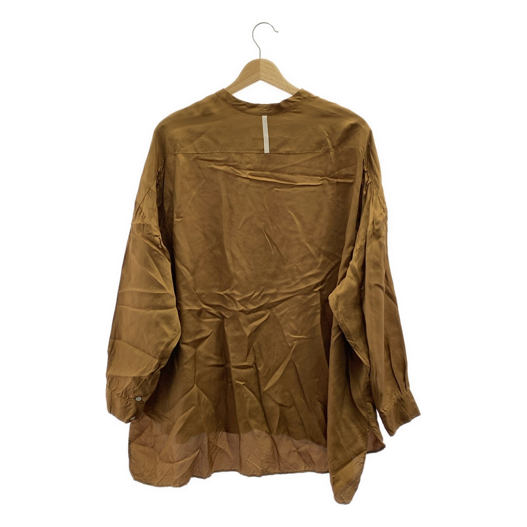 GALLEGO DESPORTES / 갤레고데스포트 | 비스코스 오버 실루엣 밴드 컬러 셔츠 블라우스 | S |