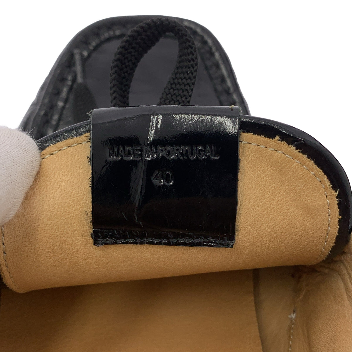 【新品】  JACQUEMUS / ジャックムス | Les Batto Loafers 型押し レースアップ ボートシューズ ローファー | 40 | ブラック | メンズ