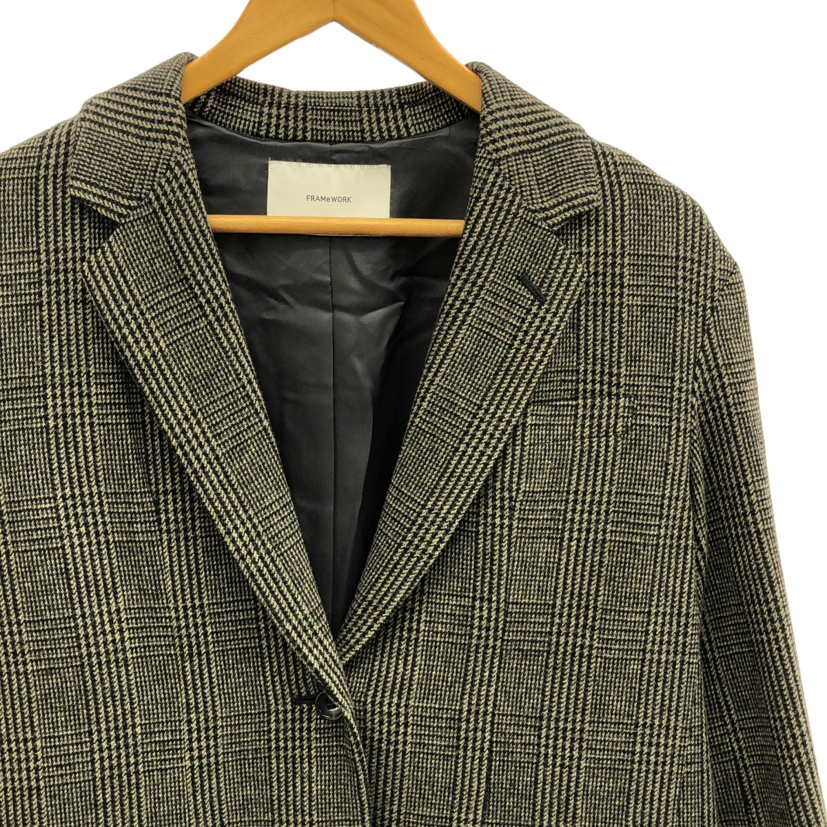 Framework | 2021 秋冬 | 格倫格紋粗呢西裝外套 | 36 | 灰色 | 女款