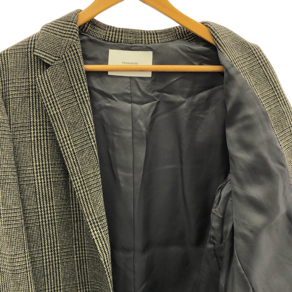 Framework | 2021 秋冬 | 格倫格紋粗呢西裝外套 | 36 | 灰色 | 女款