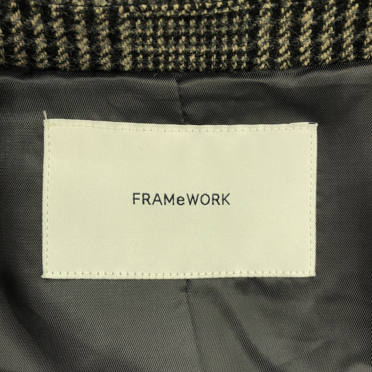 Framework / フレームワーク | 2021AW | グレンチェック ツィード テーラード ジャケット | 36 | グレー系 | レディース