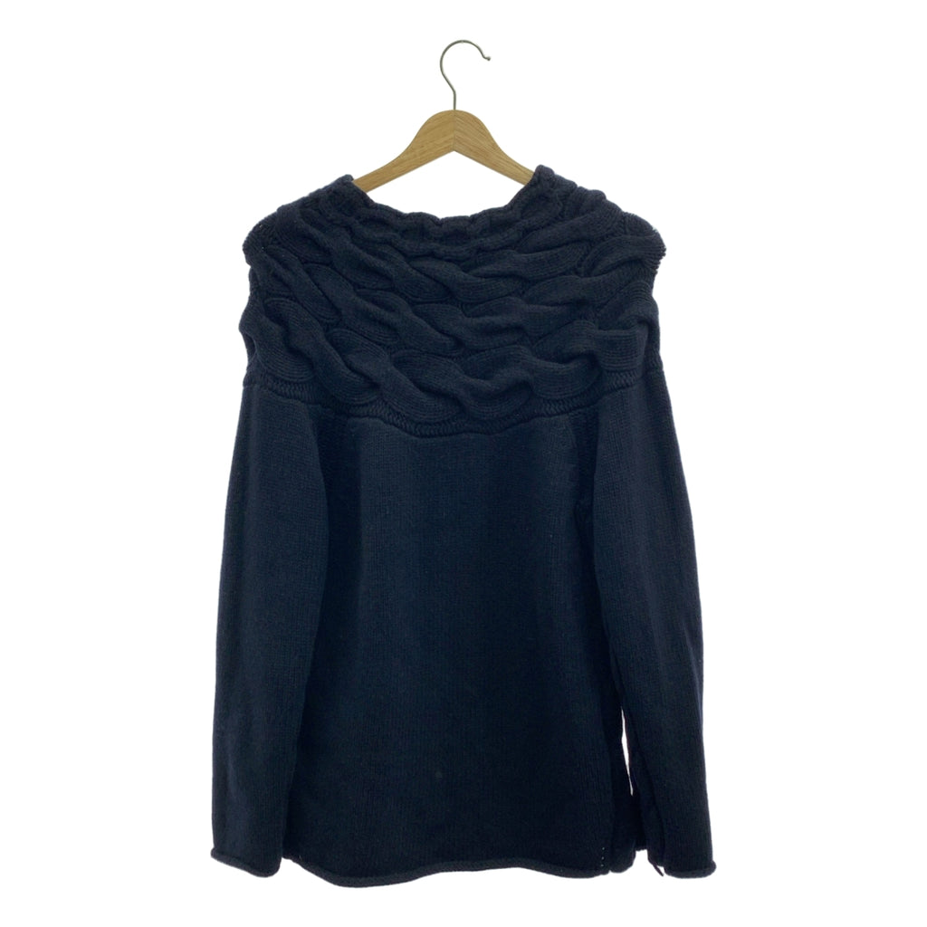 COMME des GARÇONS | 經編布料2014 秋冬 |羊毛與羊絨絞花針織布 |