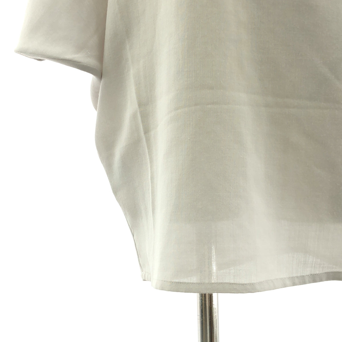 【美品】  Maison Martin Margiela / メゾンマルタンマルジェラ | 2009AW | キーネック ノースリーブ オーバー ブラウス | S | グレー | レディース