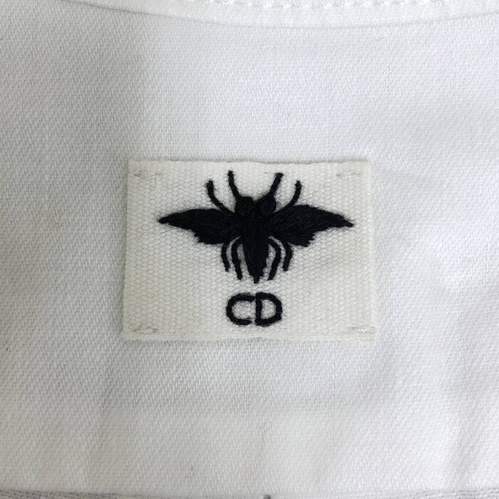 Christian Dior / 기독교 디올 | 2023SS | Bee 자수 플라워 커팅 밴드 컬러 반소매 셔츠 | 34 |