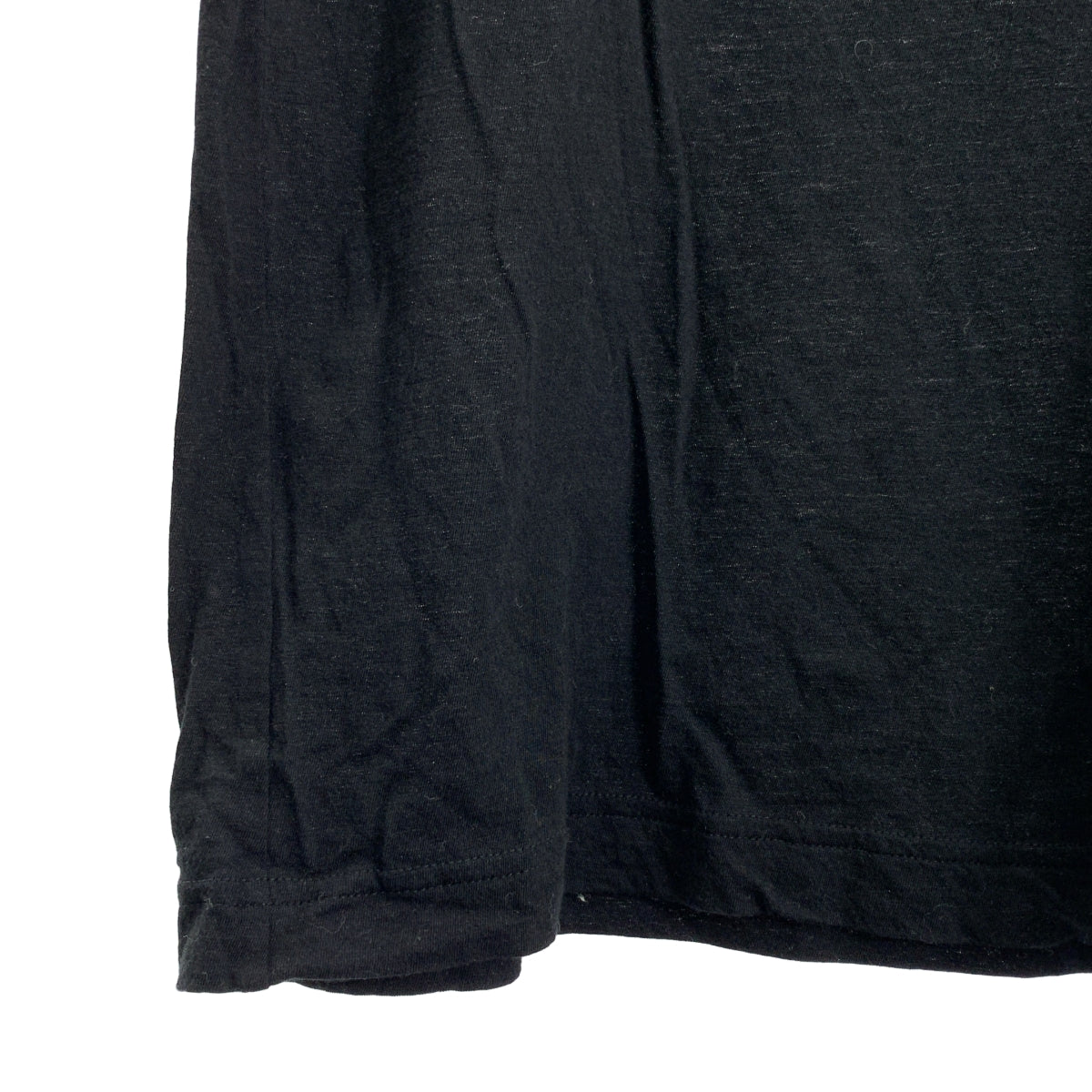 ziggy chen / ジギーチェン | コットン 襟シルク 切替 クルーネックTシャツ | 46 | メンズ