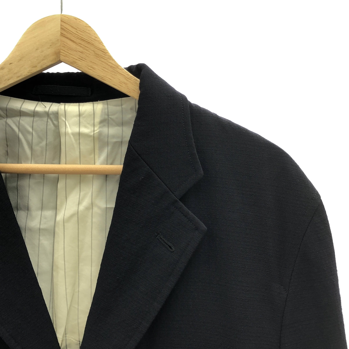 COMME des GARÇONS HOMME | 2001 秋冬 | 預洗羊毛 3B 剪裁外套 | M 碼 | 海軍藍 | 男款