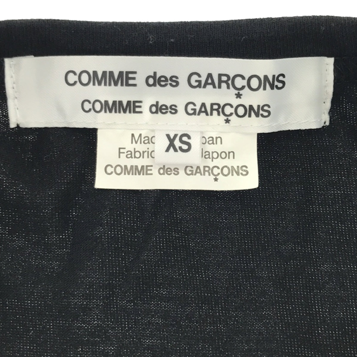 COMME des GARCONS COMME des GARCONS / 콤콤 | 2020AW | 코튼 프릴 장식 크루넥 ​​원피스 | XS | 블랙 | 여성