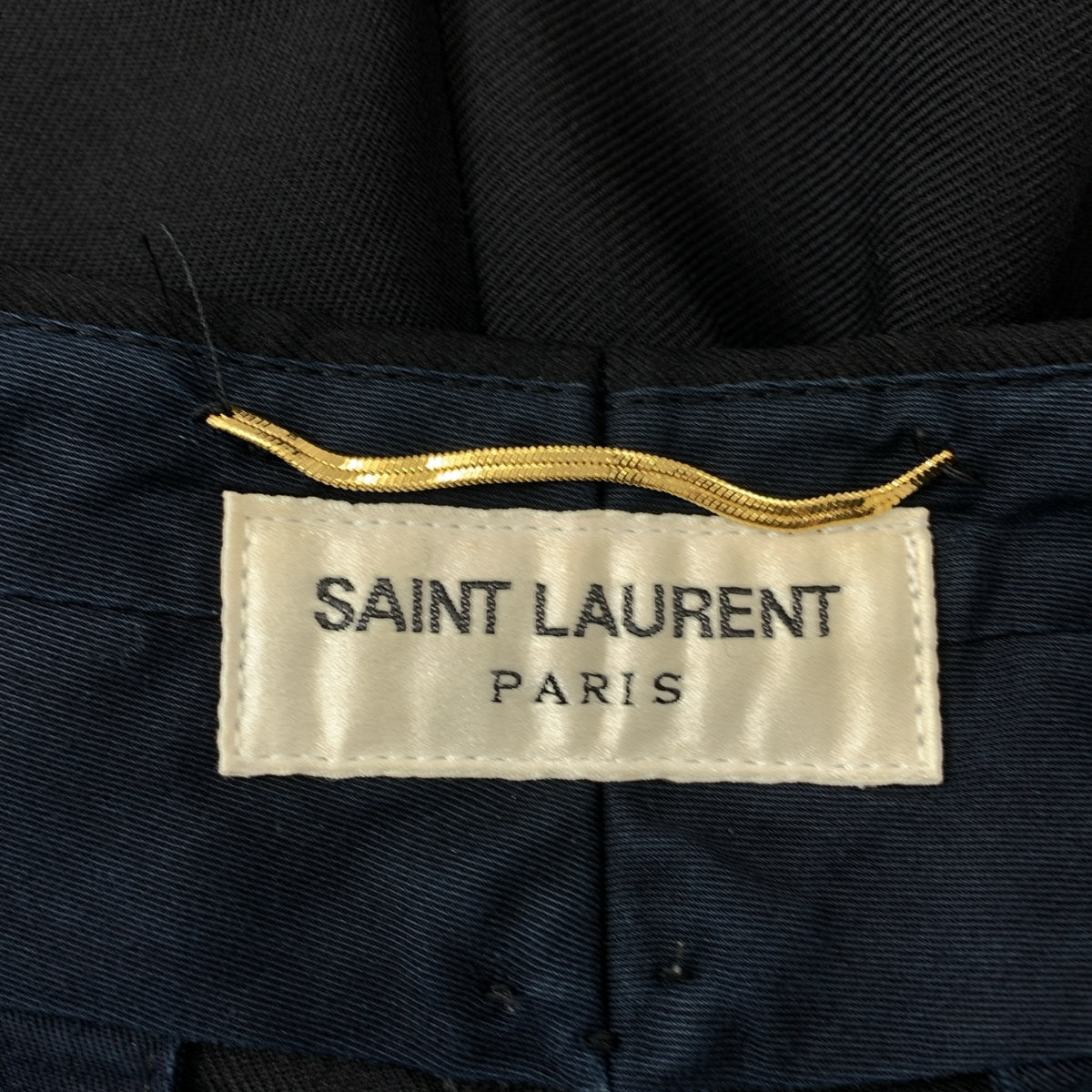 SAINT LAURENT PARIS / サンローランパリ | ウール サイドライン スモーキング スラックス パンツ | 38 | レディース