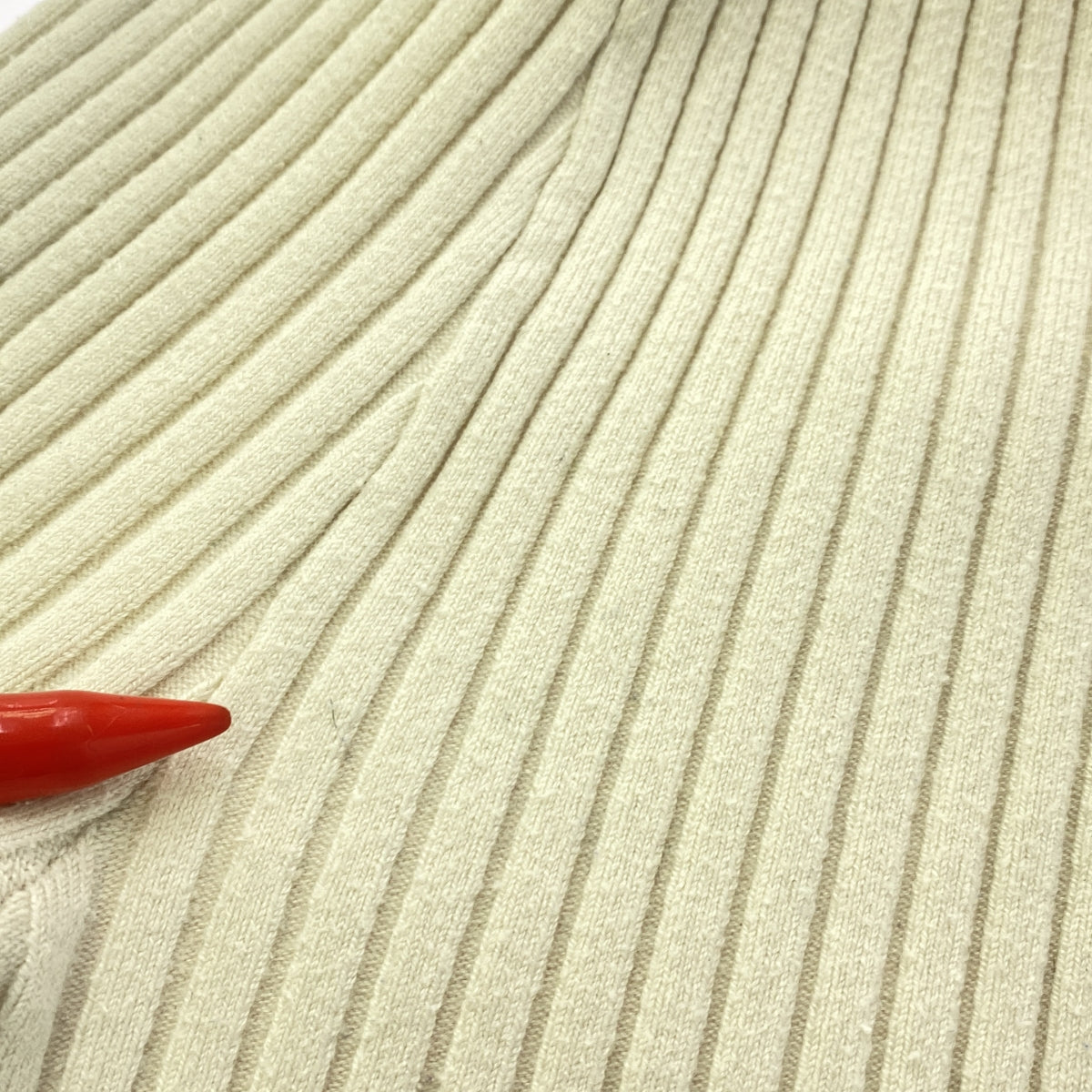 GIU GIU / ジウジウ | NONNA リブクルーネックニット | M | オフホワイト | レディース