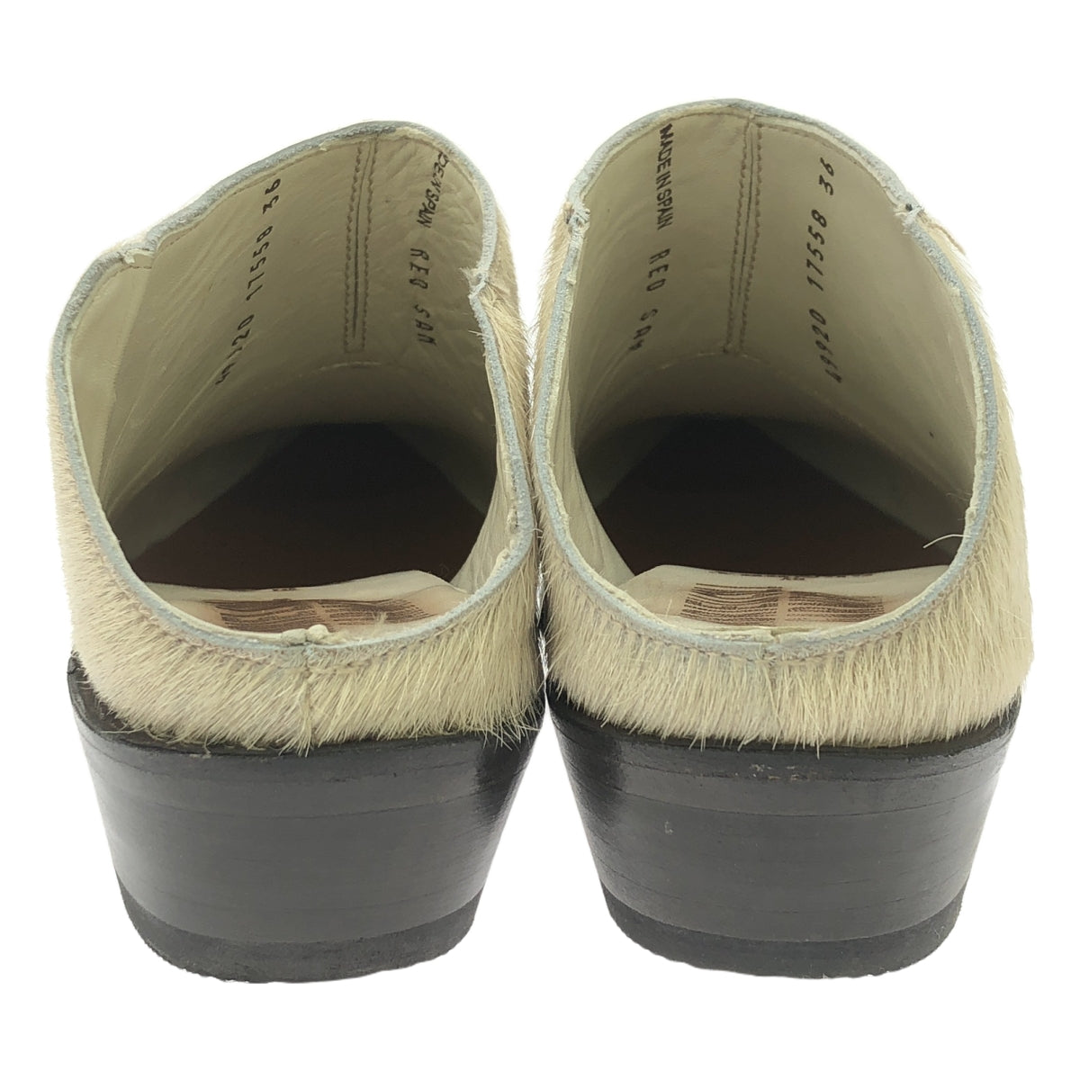 GABRIELA COLL GARMENTS / ガブリエラコールガーメンツ | 2023 | SENDRA CROPPED BOOTS ハラコレザー ウエスタンカットブーツ | 36 | ホワイト/ブラック | レディース