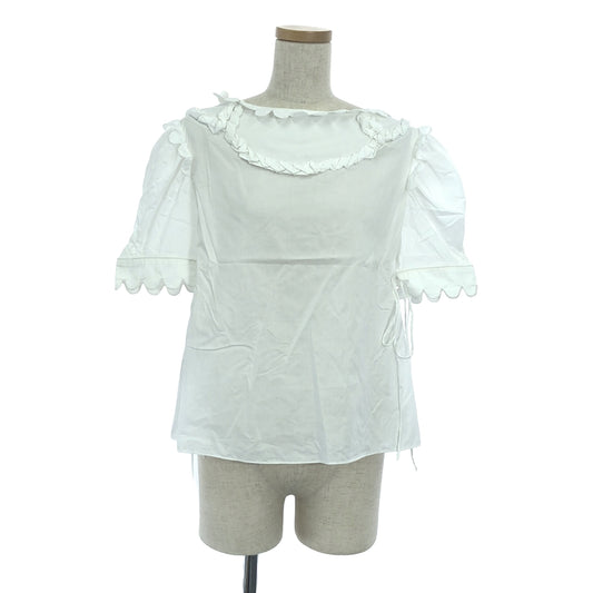 HORROR VACUI | Cotton Pullover Blouse | XS | White | Women's