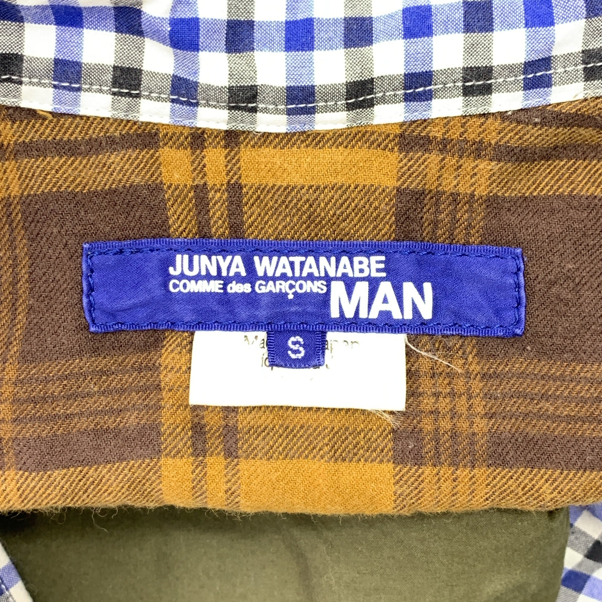 JUNYA WATANABE MAN / 준야와타나베만 | 2019AW | 체크 밀리터리 전환 셔츠 | S | 남성