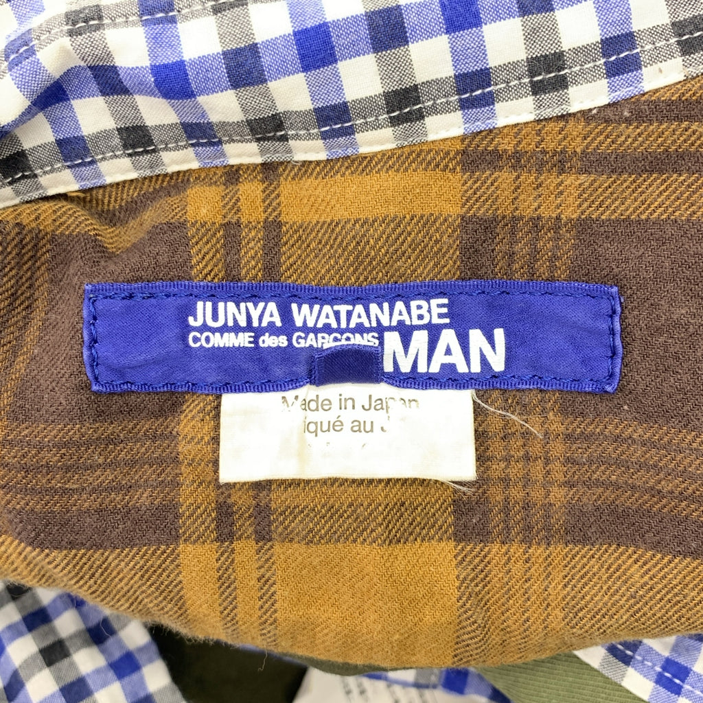JUNYA WATANABE MAN / 준야와타나베만 | 2019AW | 체크 밀리터리 전환 셔츠 | S | 남성