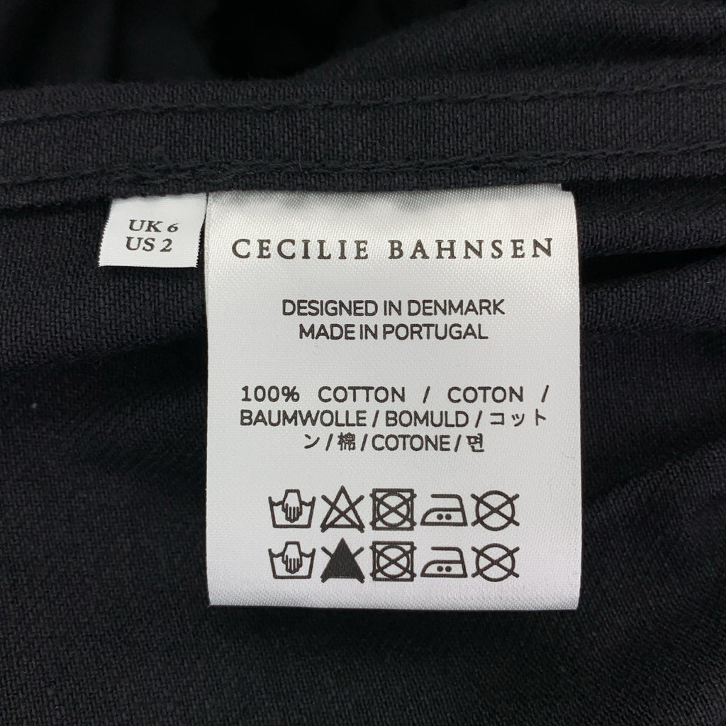 Cecilie Bahnsen | 2024 春夏 | GILL DRESS 棉質緞帶褶皺洋裝 | 英國 6 碼 | 女款
