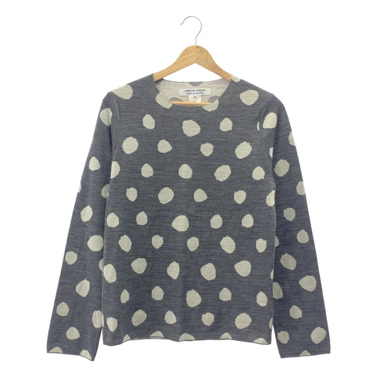 COMME des GARCONS COMME des GARCONS / Comme des |羊毛圓點針織毛衣 |中號 |女性的