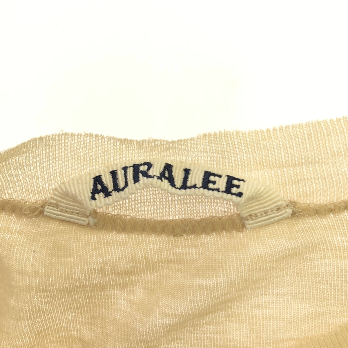 AURALEE / オーラリー | GIZA SUPER HIGH GAUGE SHEER RIB TANK タンクトップ | 1 | ベージュ | レディース