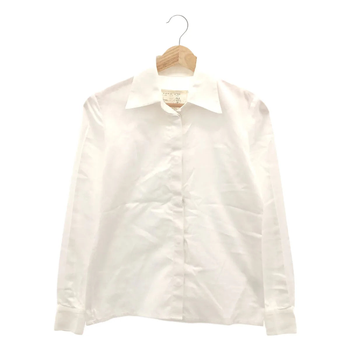 Tomoumi Ono / トモウミオノ | コットン スナップボタン 比翼 シャツ | 38 | レディース