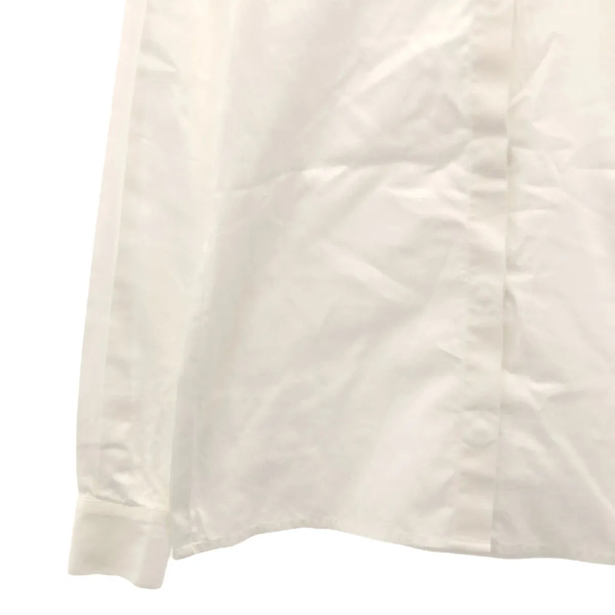 Tomoumi Ono / トモウミオノ | コットン スナップボタン 比翼 シャツ | 38 | レディース