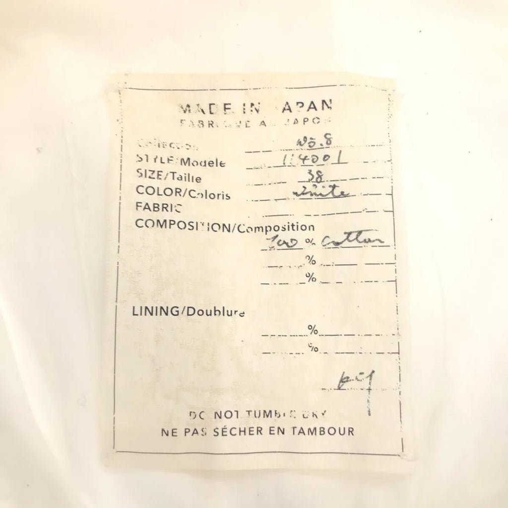 Tomoumi Ono / トモウミオノ | コットン スナップボタン 比翼 シャツ | 38 | レディース