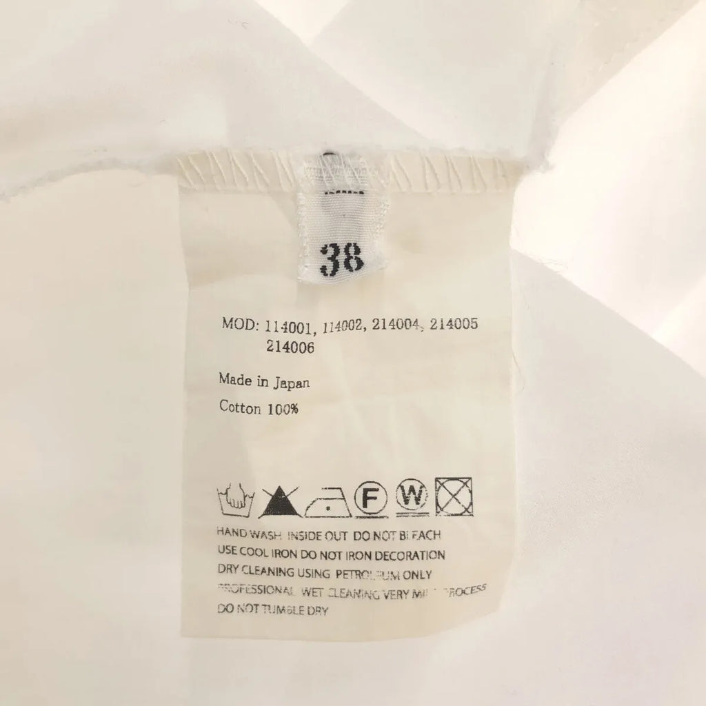 Tomoumi Ono / トモウミオノ | コットン スナップボタン 比翼 シャツ | 38 | レディース