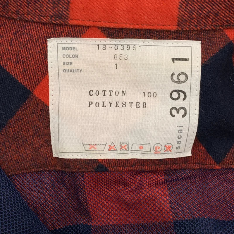 sacai / Sacai | 拼接繫帶豐盈襯衫洋裝 | 1 | 女裝