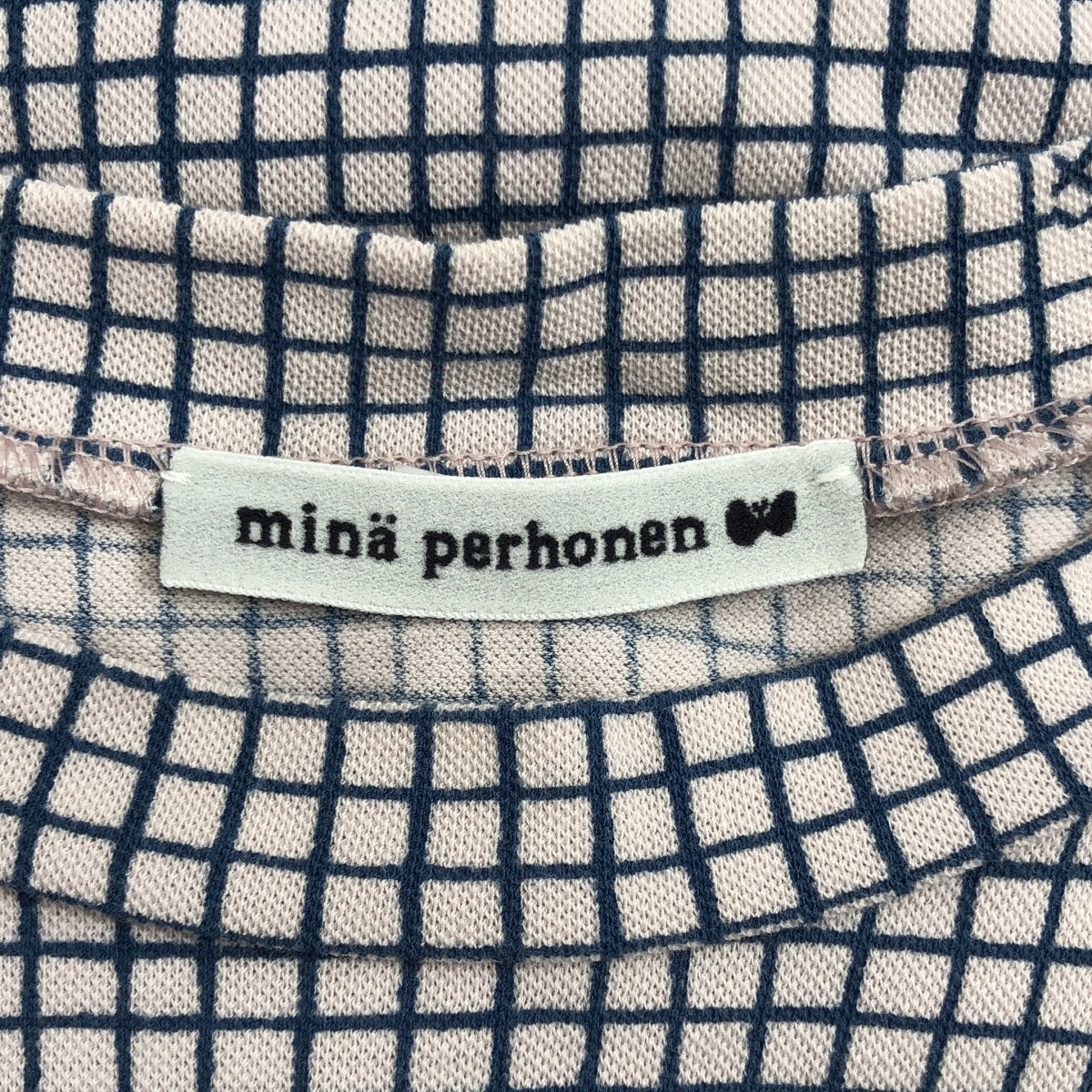 mina perhonen | 2021 春夏 | 淡淡的陰影全印花口袋褶袖洋裝 | 尺寸 38 | 女款