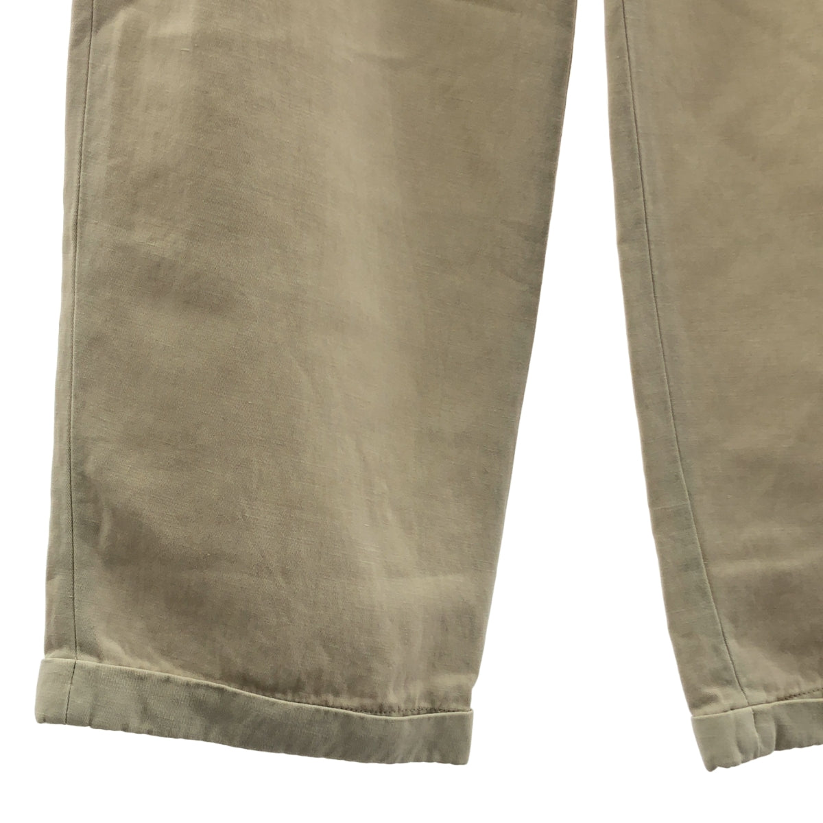 FARAH / 法拉 | 2023SS | 三褶寬褲斜紋布 | W30 L30 | 米色 | 男款