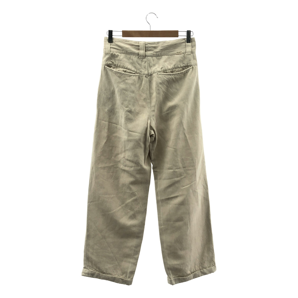FARAH / ファーラー | 2023SS | Three-Tuck Wide Pants Twill 3タック ワイド ツイル パンツ | W30 L30 | ベージュ | メンズ