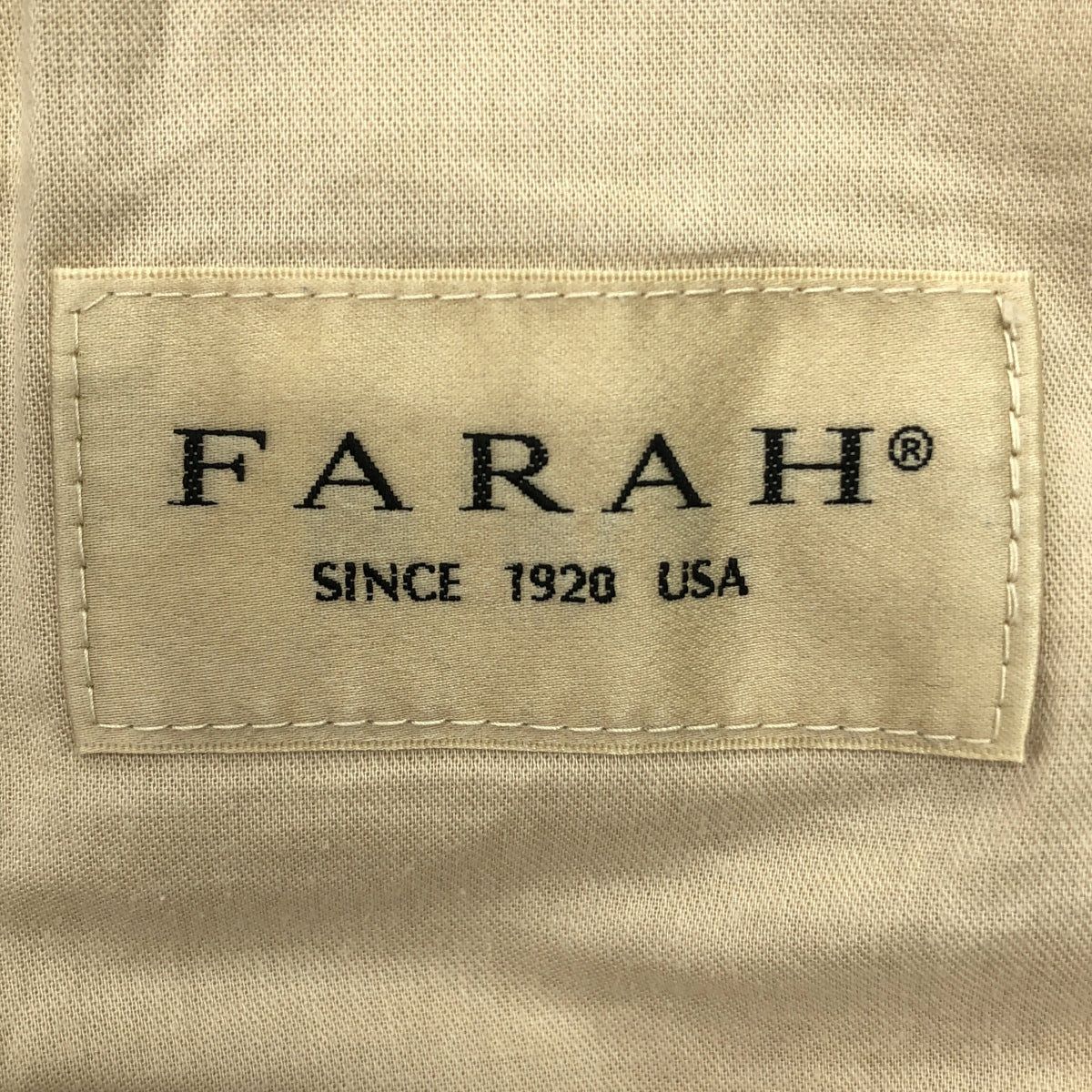 FARAH / ファーラー | 2023SS | Three-Tuck Wide Pants Twill 3タック ワイド ツイル パンツ | W30 L30 | ベージュ | メンズ