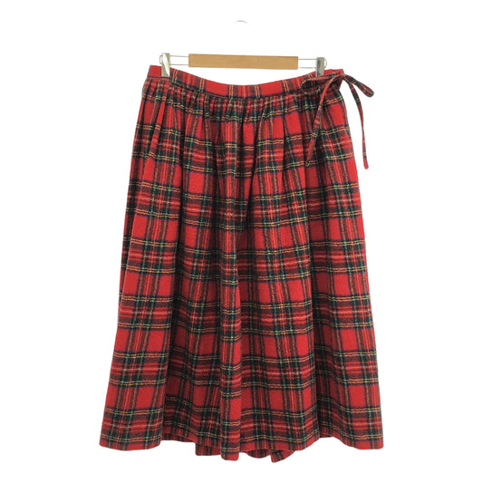 R&amp;D.M.Co / Old Man's Tailor | Wool Check Gathered Skirt | F | Women's