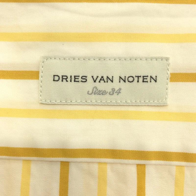 DRIES VAN NOTEN / 드리스 반 노튼 | 코튼 스트라이프 빅 칼라 셔츠 블라우스 | 34 | 여성
