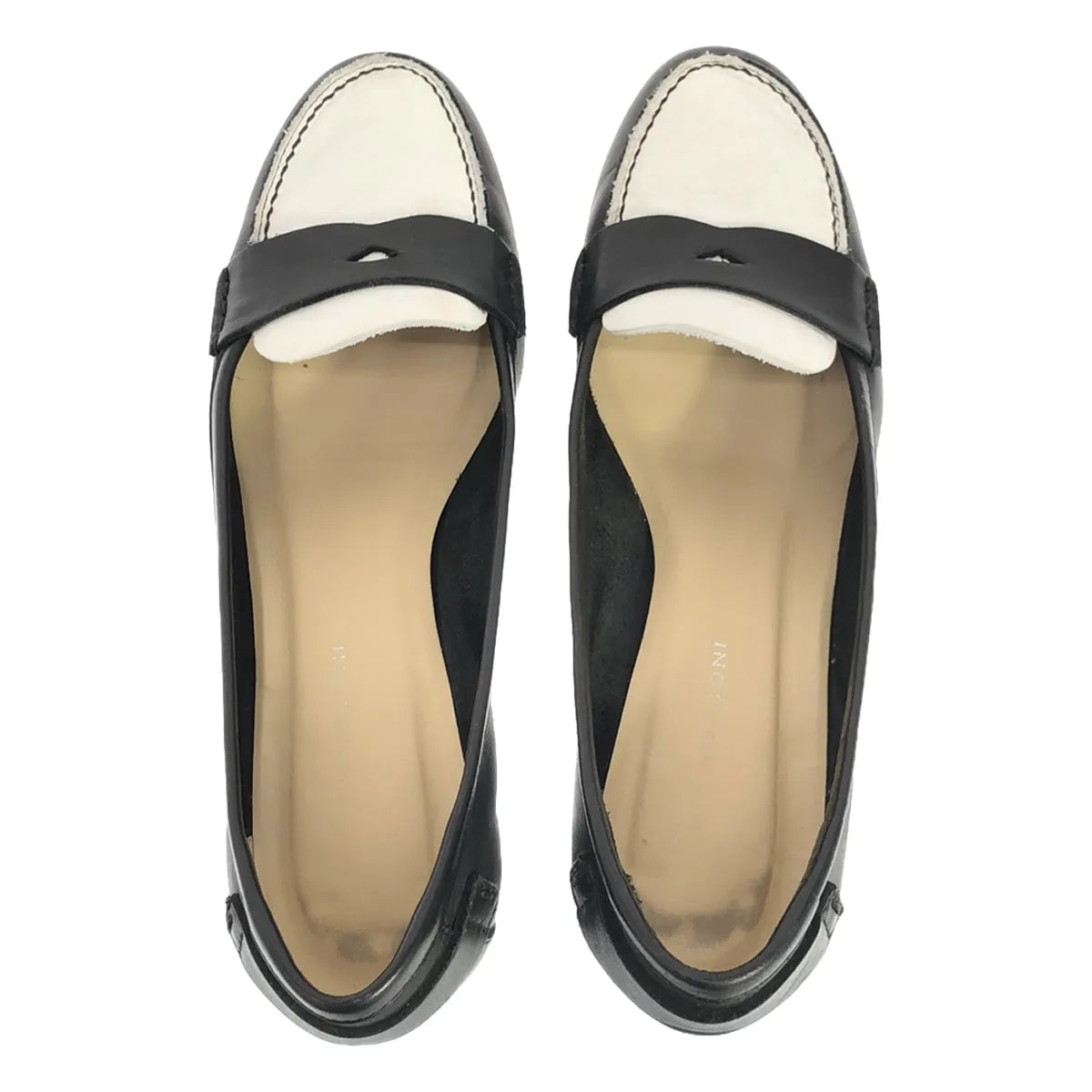 Fabio Rusconi / 파비오르스코니 | 바이 컬러 힐 로퍼 | 36 | 블랙 / 화이트 | 여성