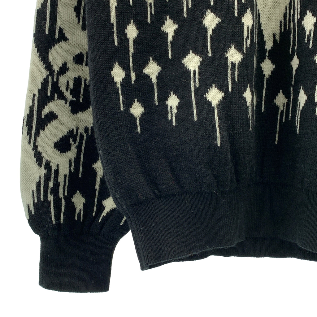 VTMNTS | 條碼斯拉夫毛衣 圓領針織衫 | S 碼 |