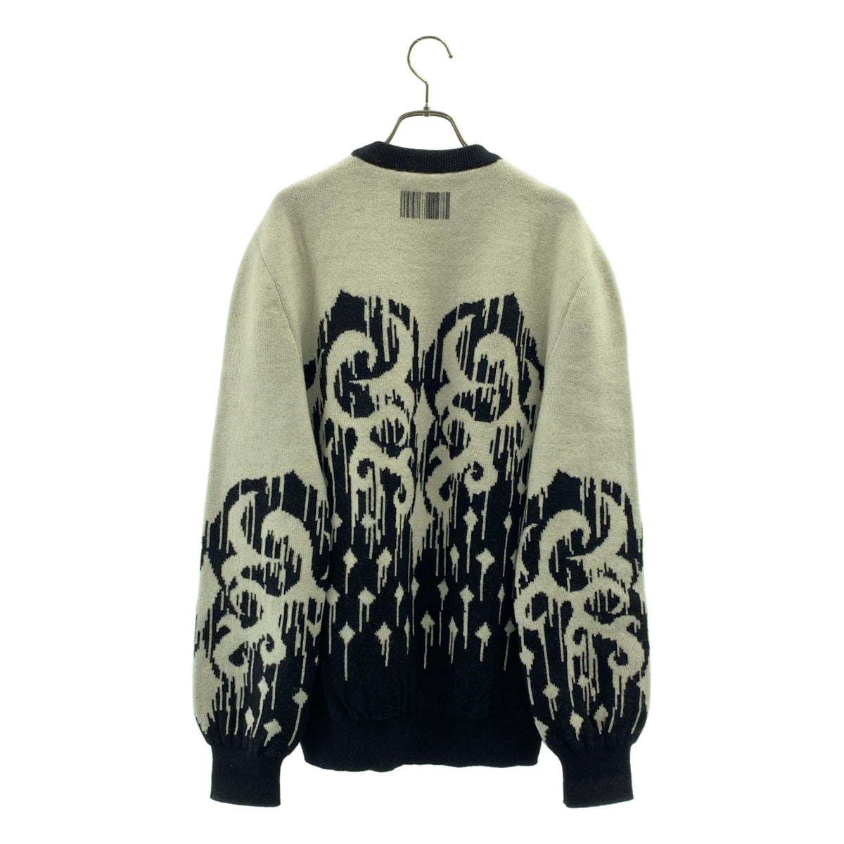 VTMNTS | 條碼斯拉夫毛衣 圓領針織衫 | S 碼 |