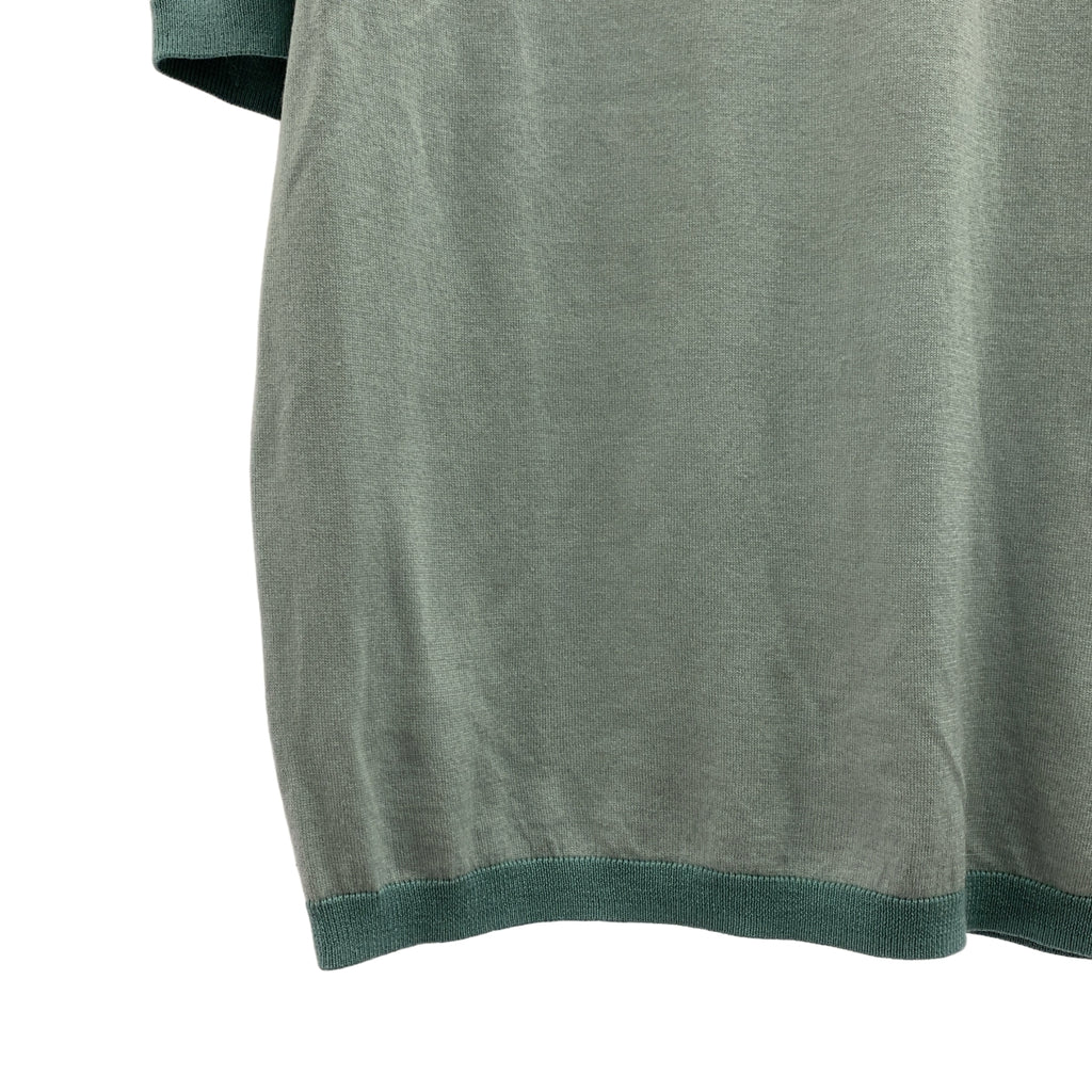 EMPORIO ARMANI / 엠포리오 아르마니 | ASV Lyocell and virgin wool-blend jumper / 실크 블렌드 로고 서머니트 컷소우 | XS |