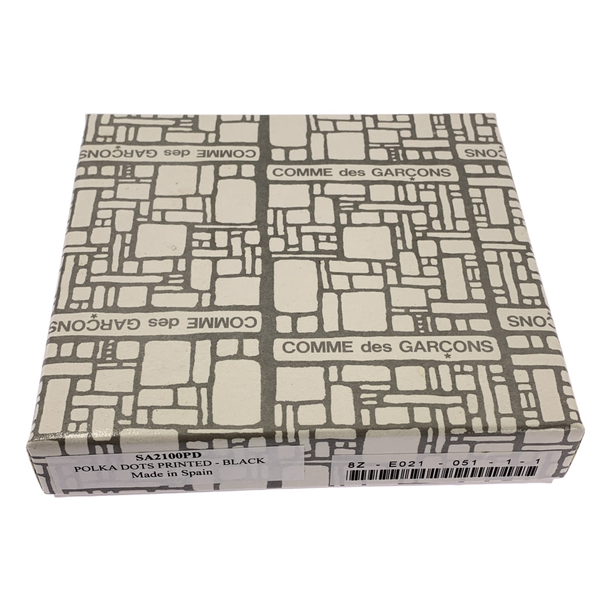 COMME des GARÇONS |圓點印花皮夾 |黑/白|男士