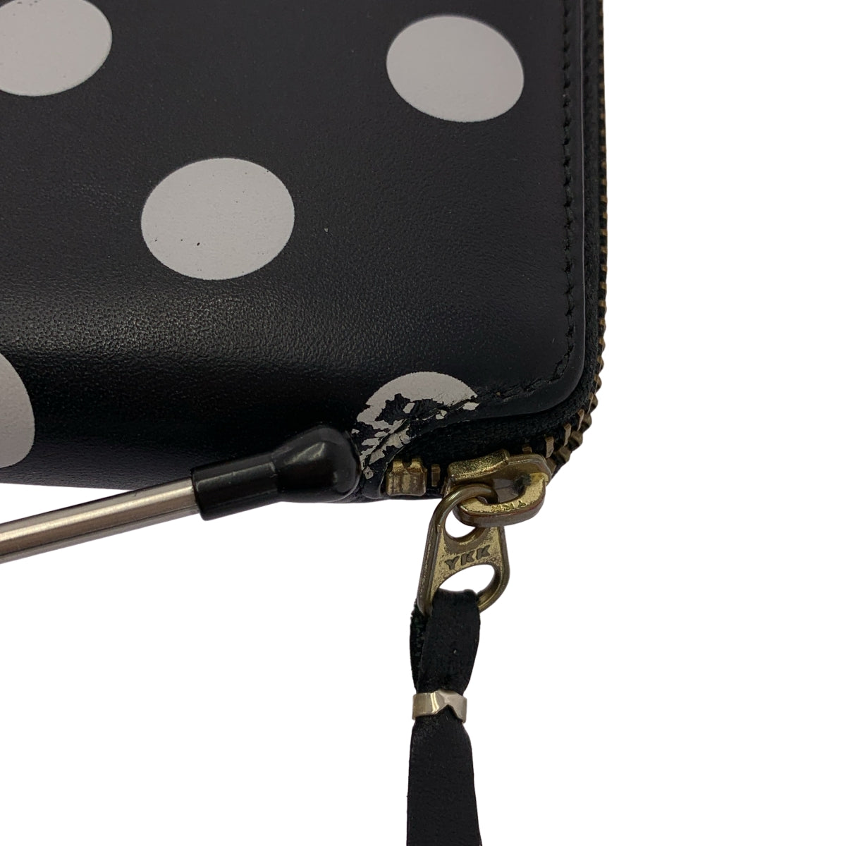 COMME des GARCONS / 콤데 갤슨 | POLKA DOTS PRINTED WALLET 폴카 도트 라운드 Zip 지갑 |